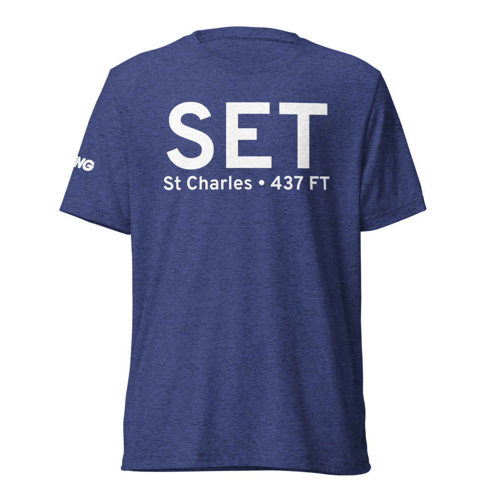 St Charles (KSET) Airport Tri-blend T-Shirt 
