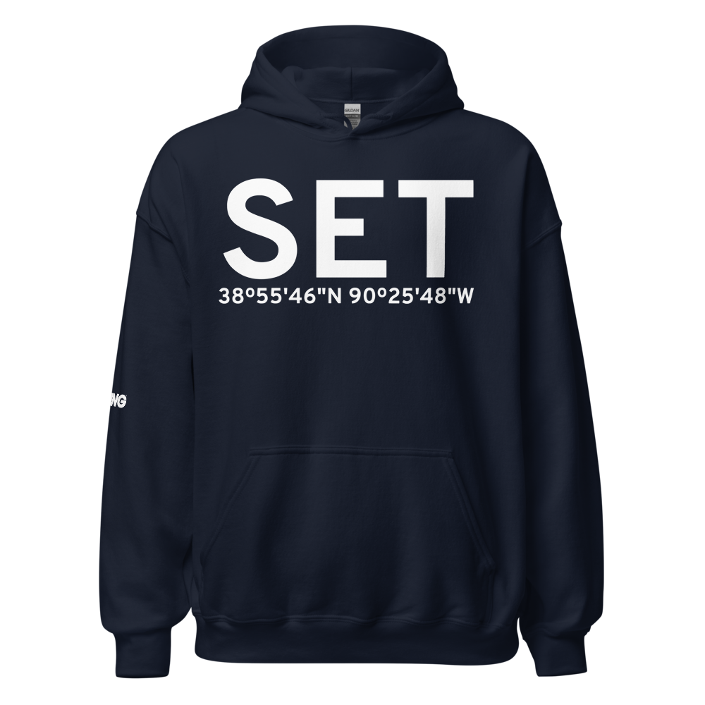 St Charles (KSET) Airport Hoodie Sweatshirt 
