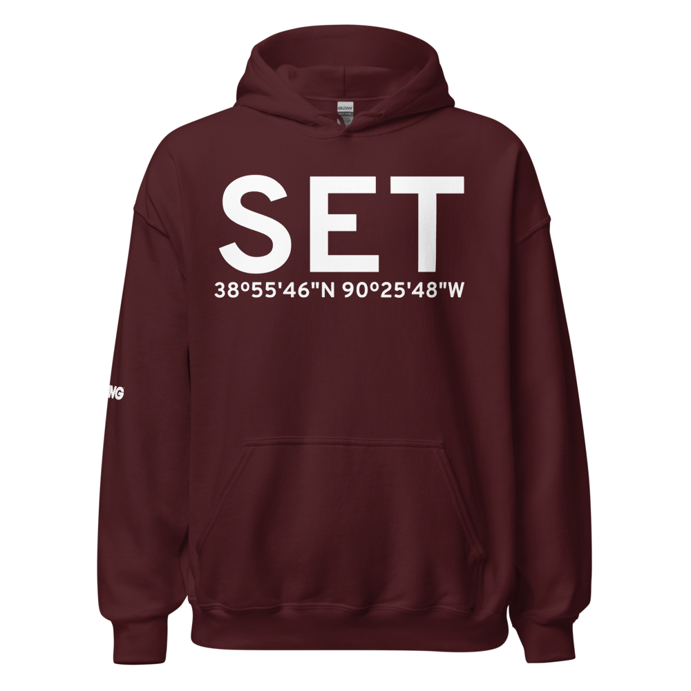 St Charles (KSET) Airport Hoodie Sweatshirt 