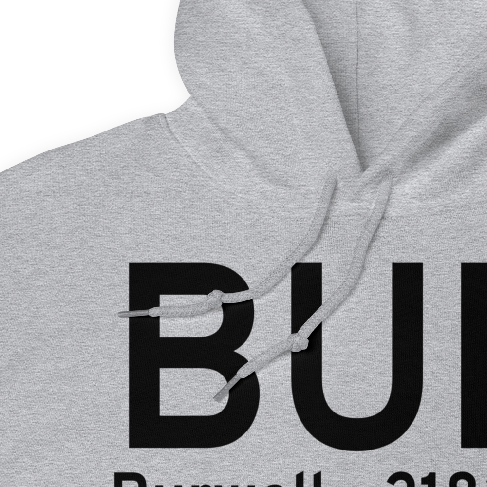 Burwell (KBUB) Airport Hoodie Sweatshirt 