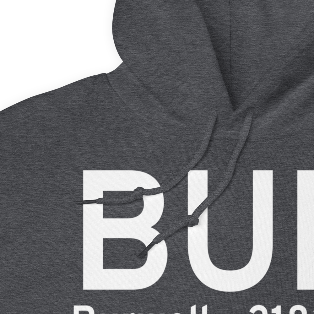 Burwell (KBUB) Airport Hoodie Sweatshirt 