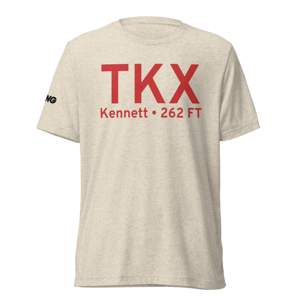 Kennett (KTKX) Airport Tri-blend T-Shirt 