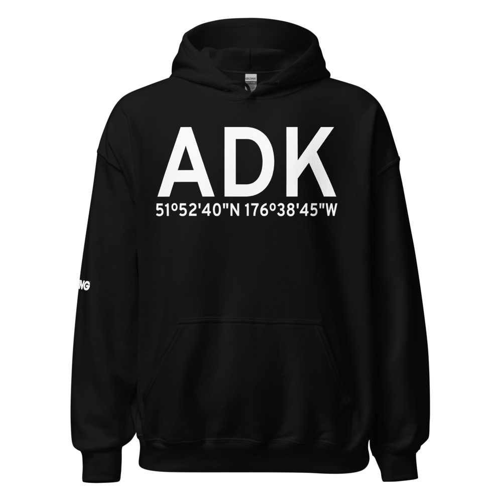 Adak Island (PADK) Airport Hoodie Sweatshirt 