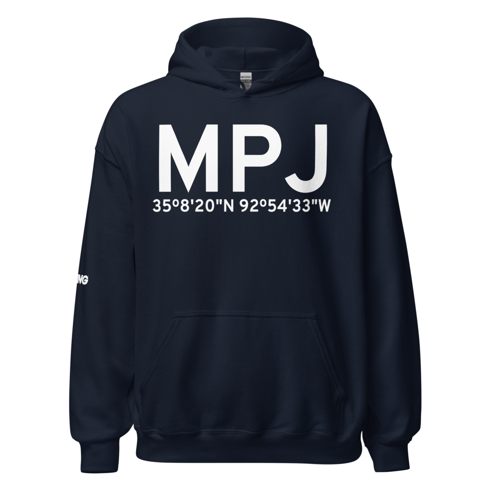 Morrilton (KMPJ) Airport Hoodie Sweatshirt 