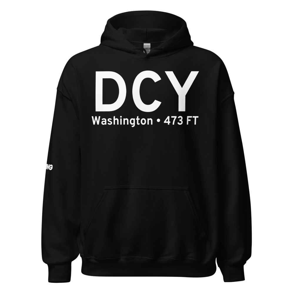 Washington (KDCY) Airport Hoodie Sweatshirt 