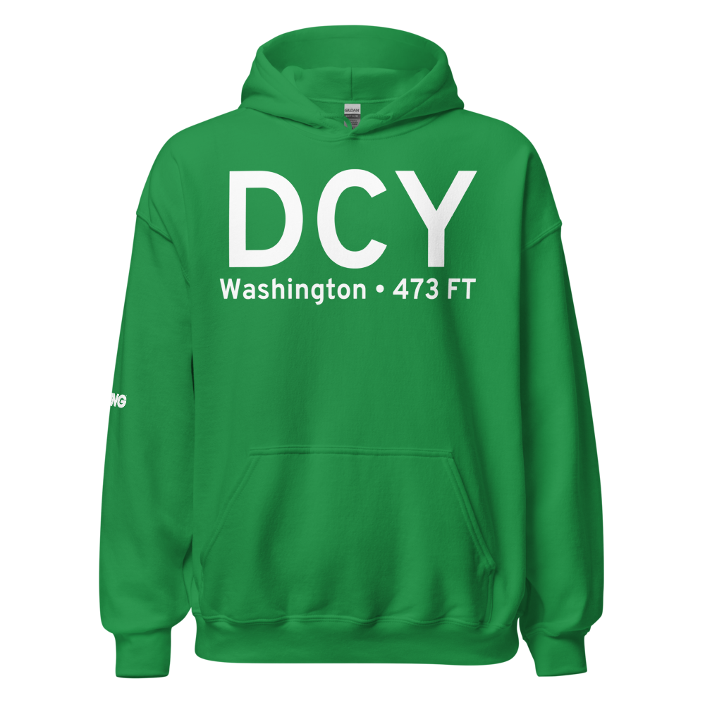 Washington (KDCY) Airport Hoodie Sweatshirt 