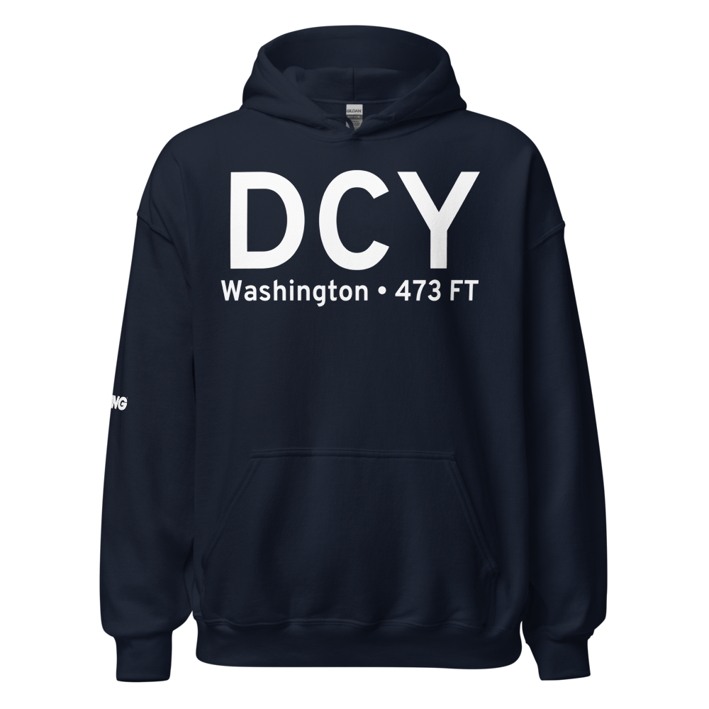 Washington (KDCY) Airport Hoodie Sweatshirt 