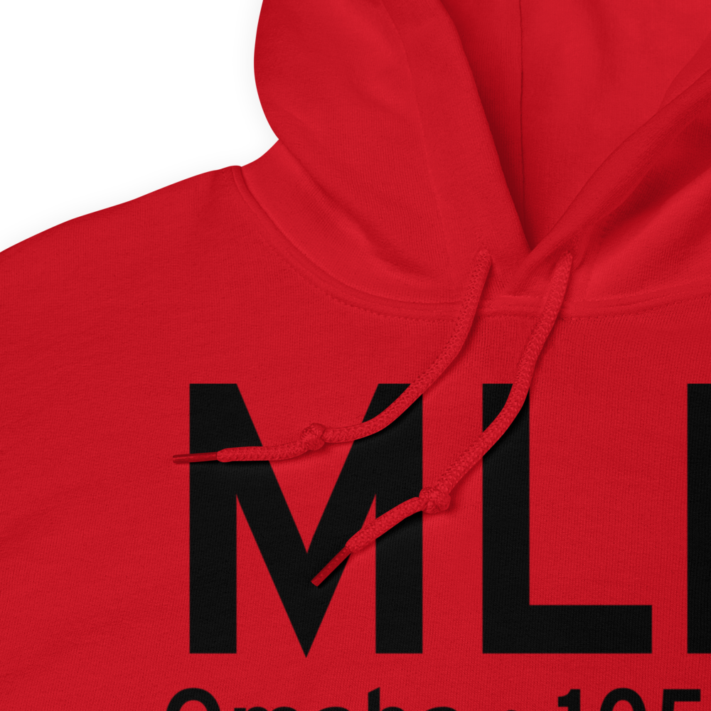 Omaha (KMLE) Airport Hoodie Sweatshirt 