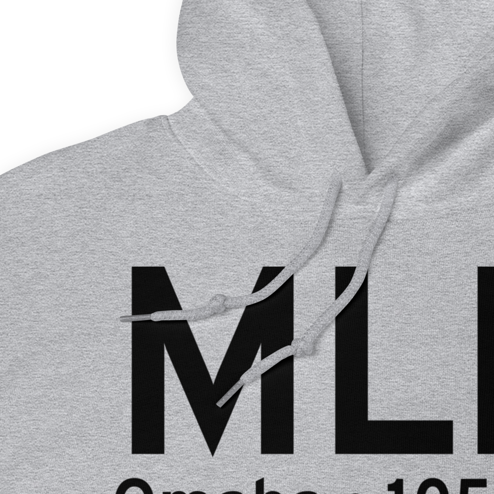Omaha (KMLE) Airport Hoodie Sweatshirt 