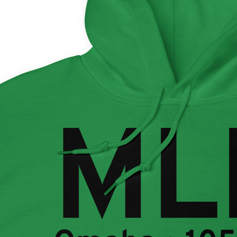 Omaha (KMLE) Airport Hoodie Sweatshirt 