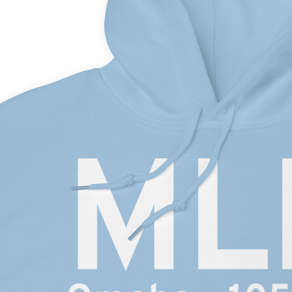 Omaha (KMLE) Airport Hoodie Sweatshirt 