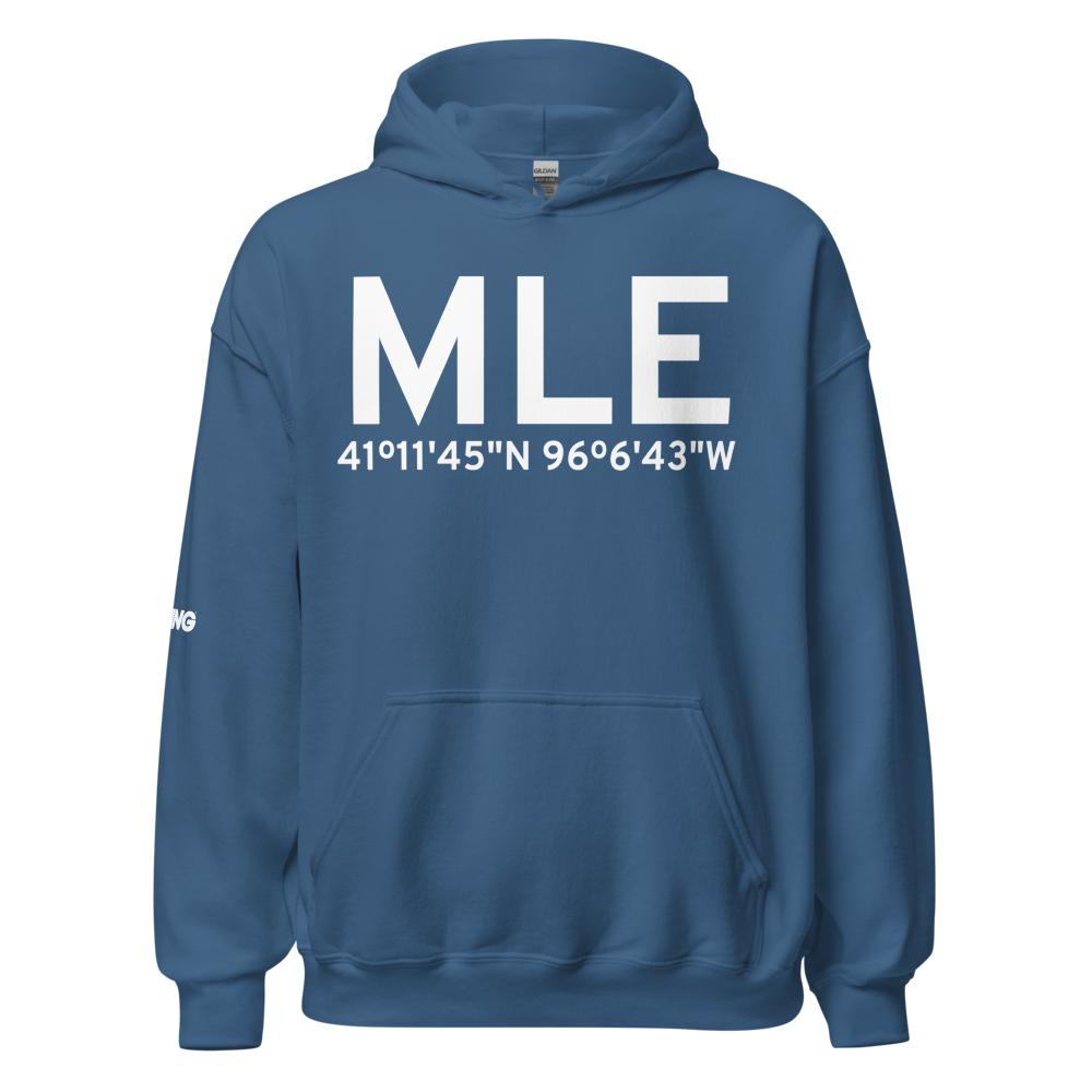 Omaha (KMLE) Airport Hoodie Sweatshirt 