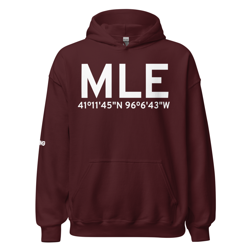 Omaha (KMLE) Airport Hoodie Sweatshirt 