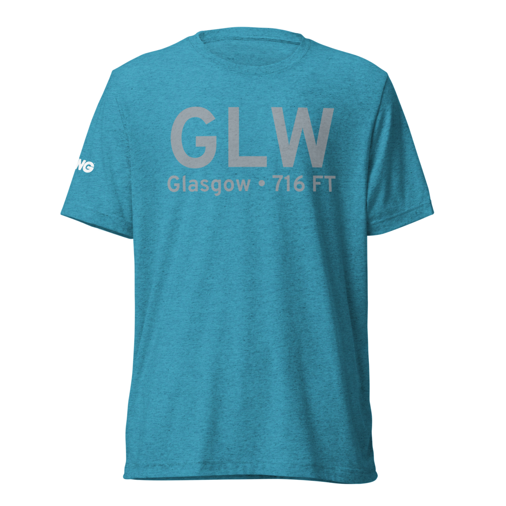 Glasgow (KGLW) Airport Tri-blend T-Shirt 