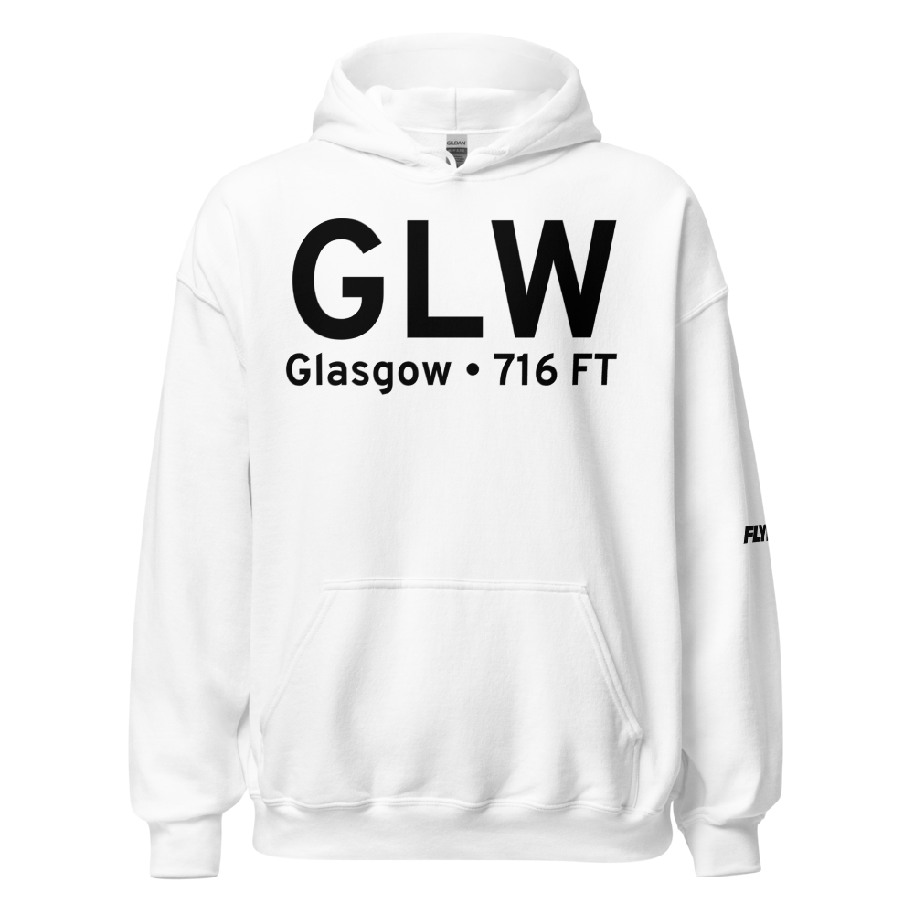 Glasgow (KGLW) Airport Hoodie Sweatshirt 