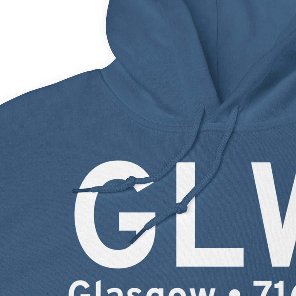 Glasgow (KGLW) Airport Hoodie Sweatshirt 