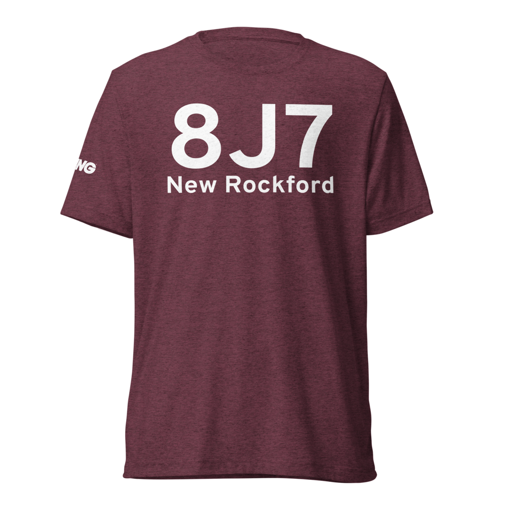 New Rockford (K8J7) Airport Tri-blend T-Shirt 