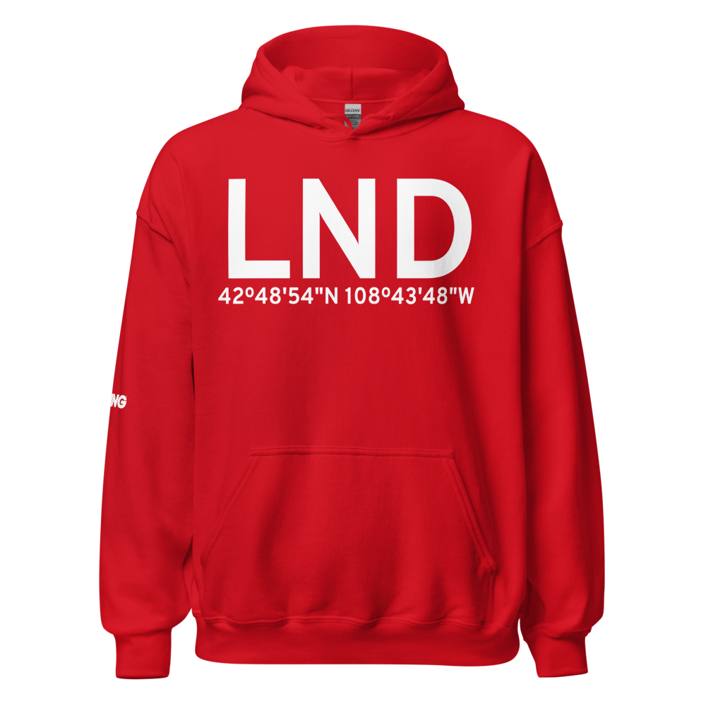Lander (KLND) Airport Hoodie Sweatshirt 