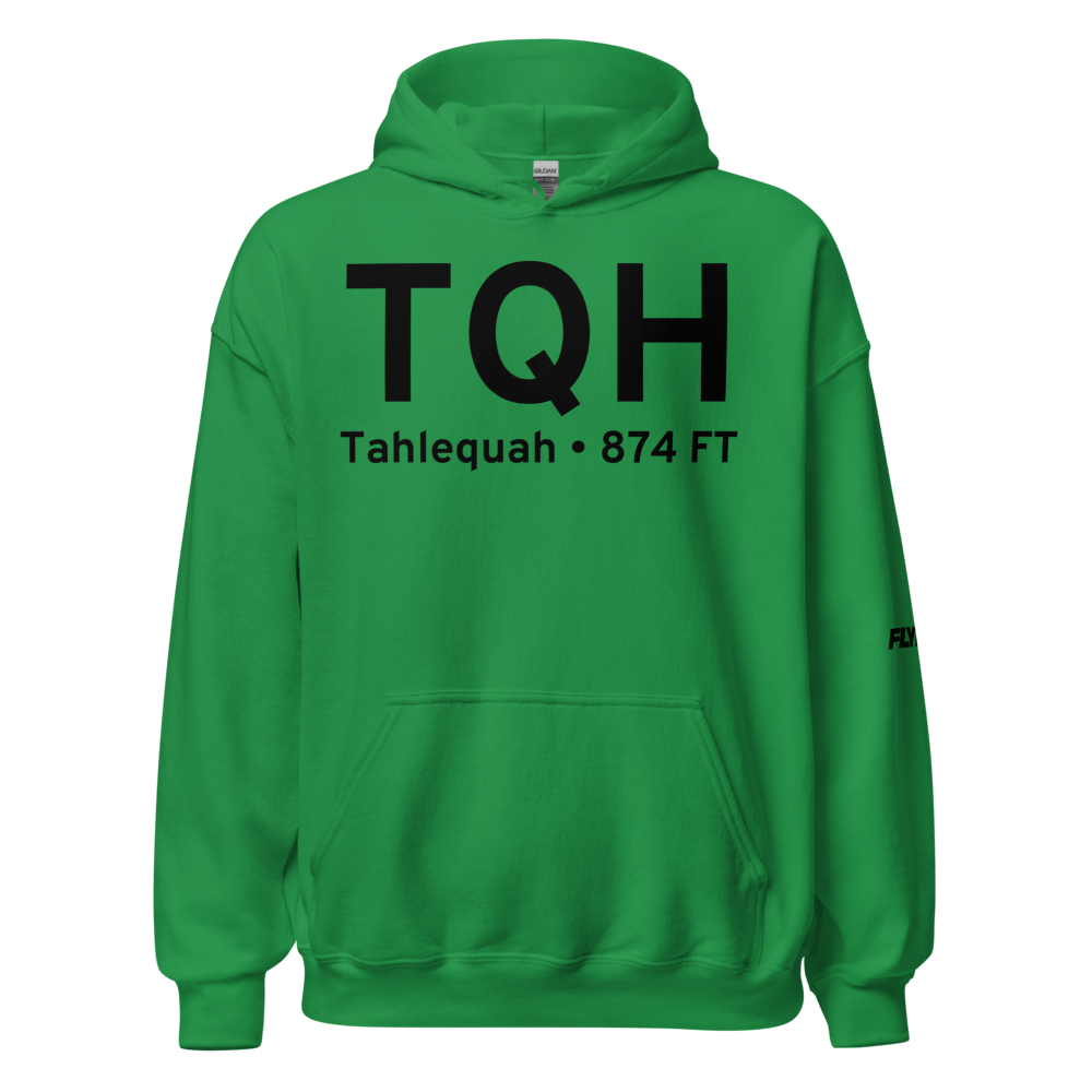 Tahlequah (KTQH) Airport Hoodie Sweatshirt 