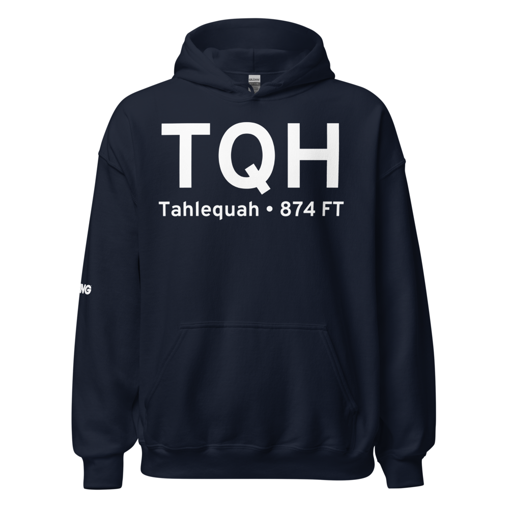 Tahlequah (KTQH) Airport Hoodie Sweatshirt 
