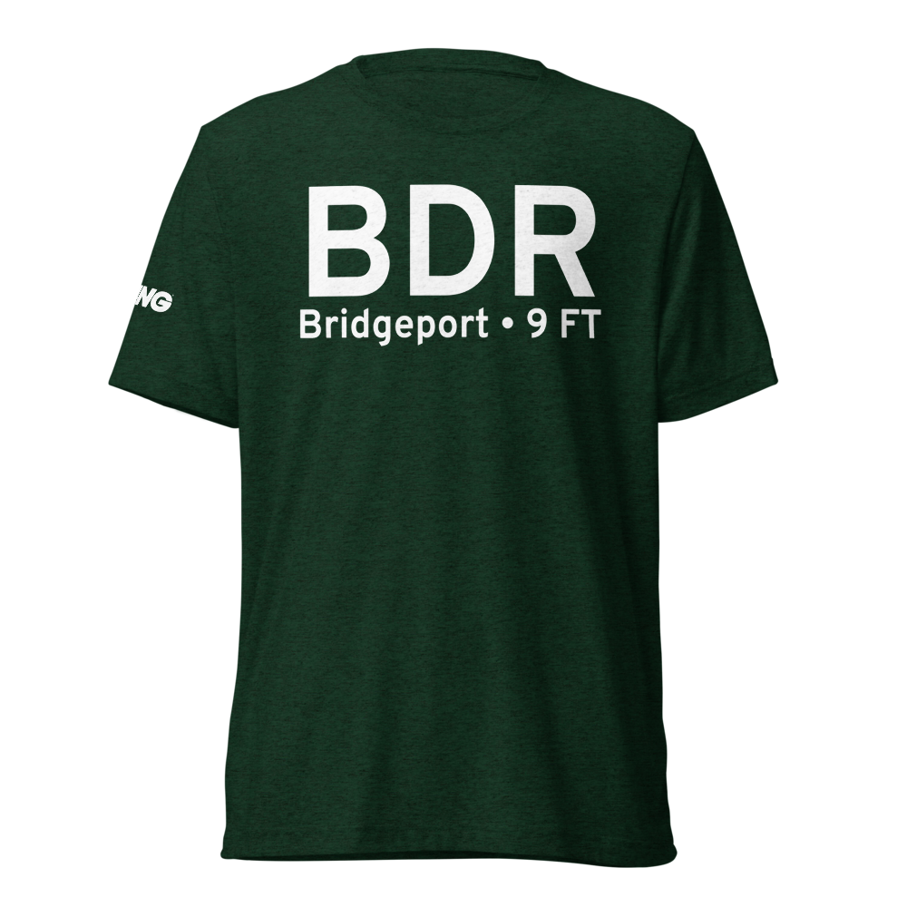 Bridgeport (KBDR) Airport Tri-blend T-Shirt 