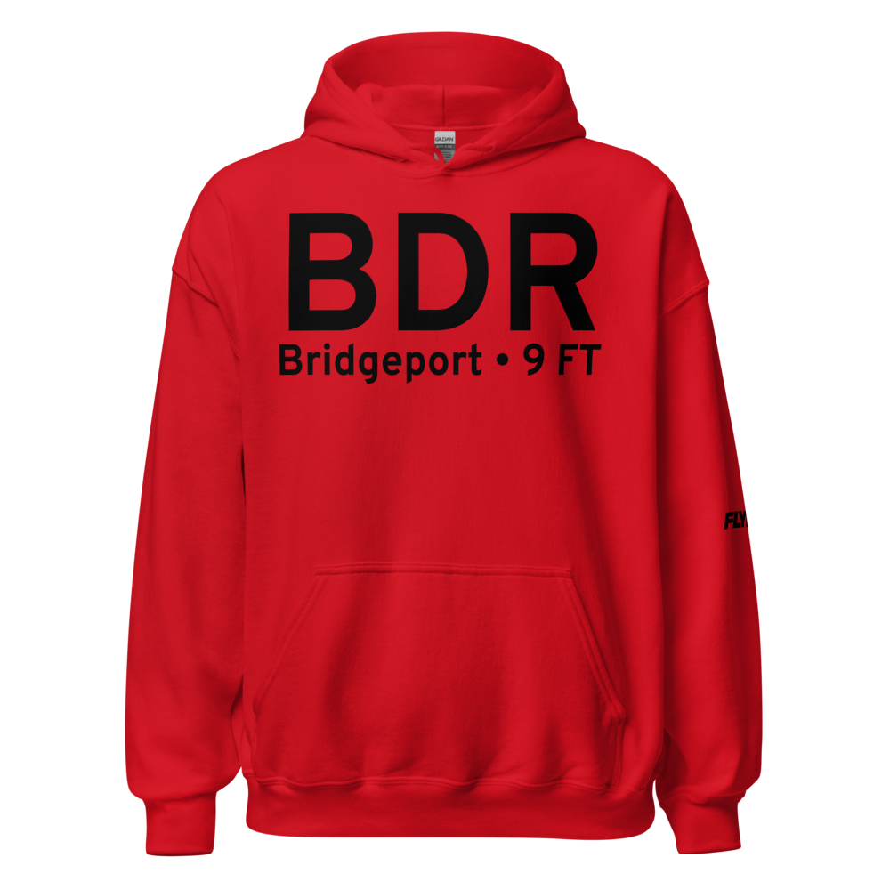 Bridgeport (KBDR) Airport Hoodie Sweatshirt 