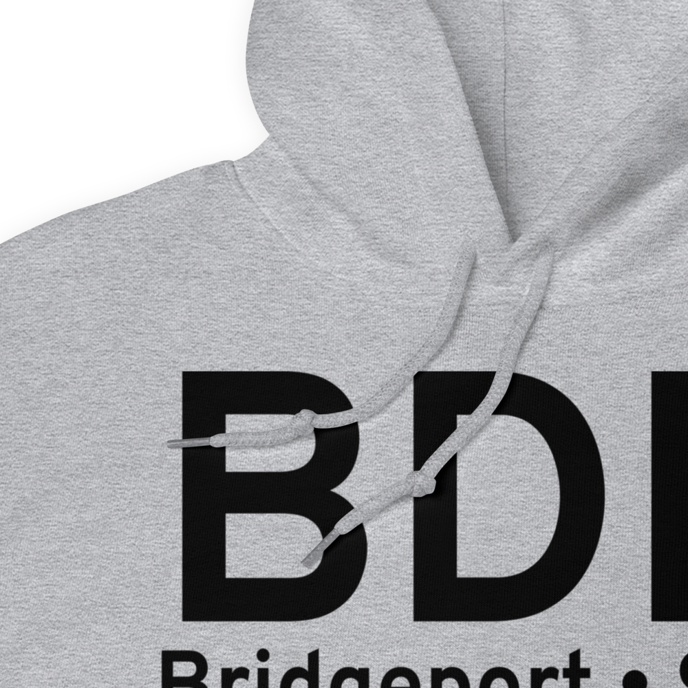 Bridgeport (KBDR) Airport Hoodie Sweatshirt 