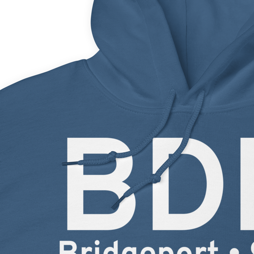 Bridgeport (KBDR) Airport Hoodie Sweatshirt 