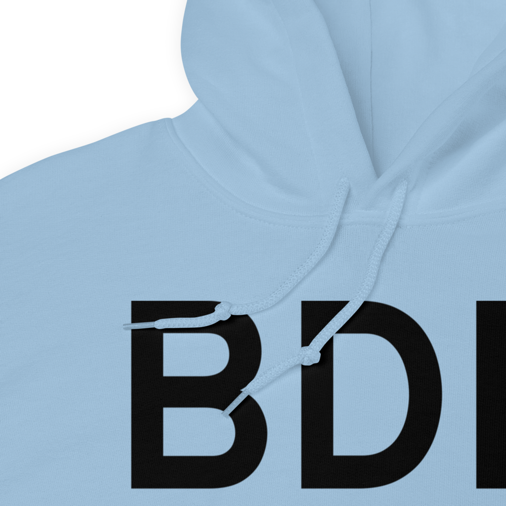 Bridgeport (KBDR) Airport Hoodie Sweatshirt 