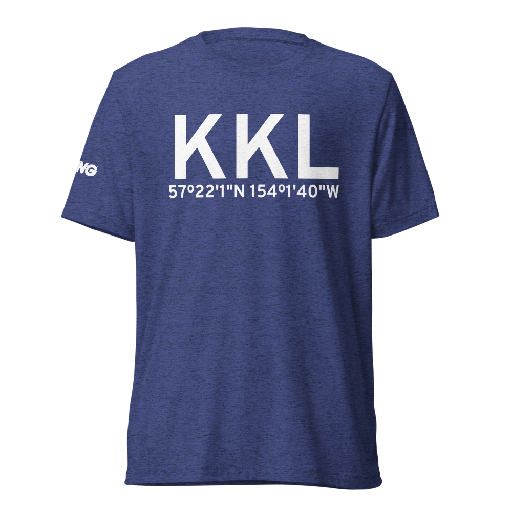 Karluk Lake (KKL) Airport Tri-blend T-Shirt 