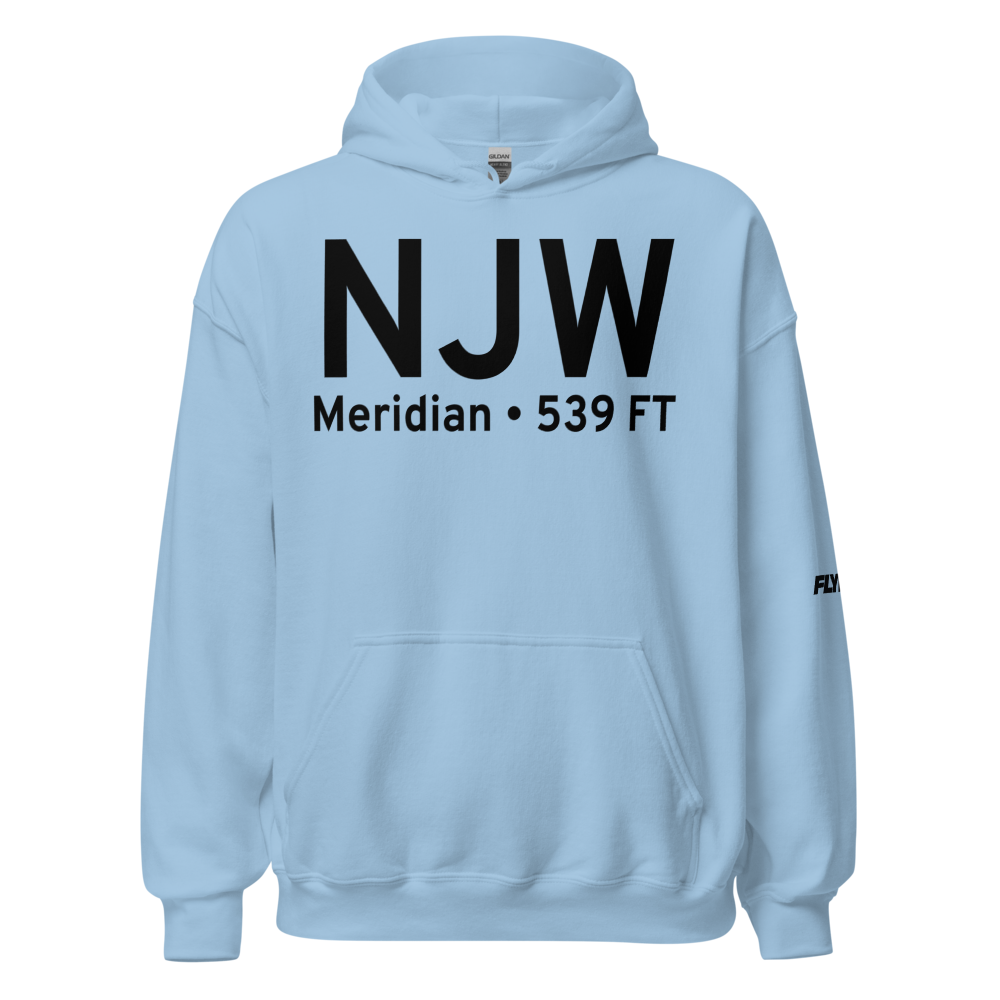 Meridian (KNJW) Airport Hoodie Sweatshirt 