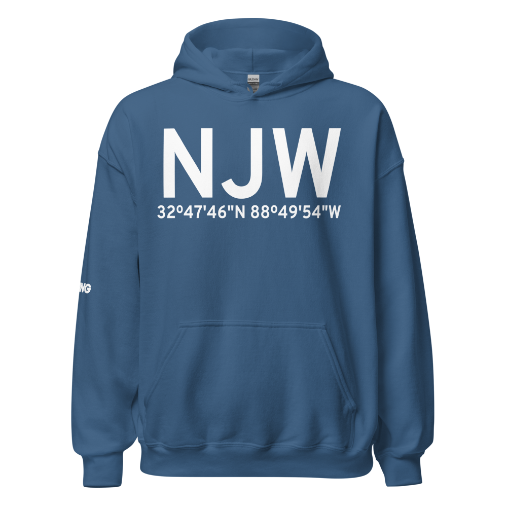 Meridian (KNJW) Airport Hoodie Sweatshirt 