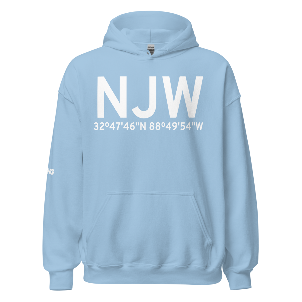 Meridian (KNJW) Airport Hoodie Sweatshirt 