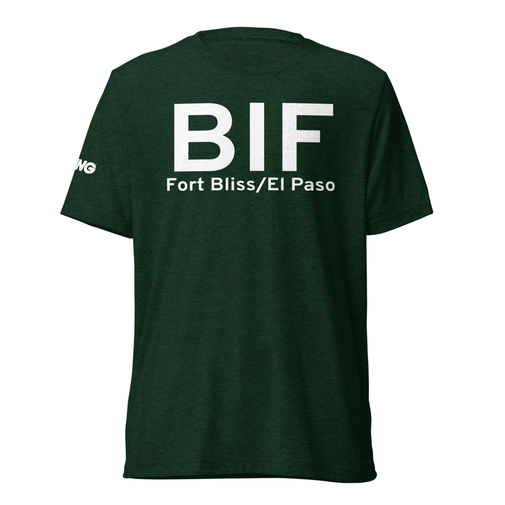 Fort Bliss/El Paso (KBIF) Airport Tri-blend T-Shirt 