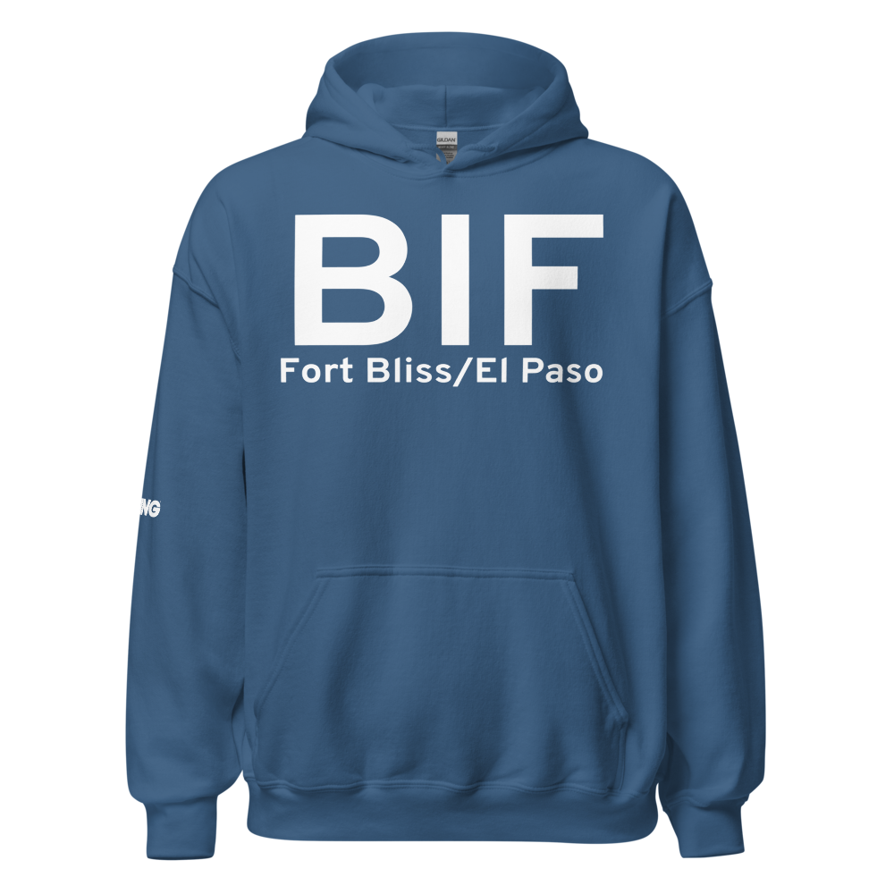 Fort Bliss/El Paso (KBIF) Airport Hoodie Sweatshirt 
