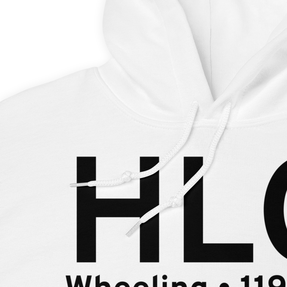 Wheeling (KHLG) Airport Hoodie Sweatshirt 