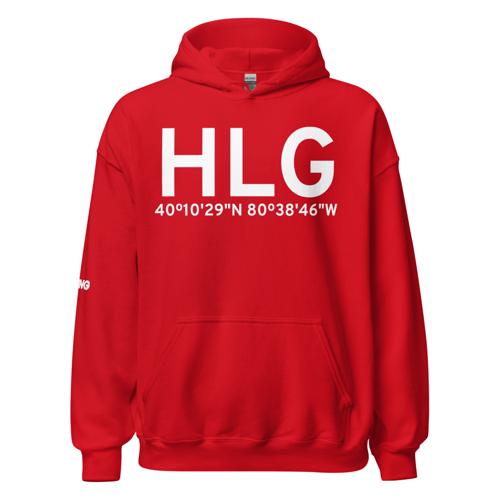 Wheeling (KHLG) Airport Hoodie Sweatshirt 