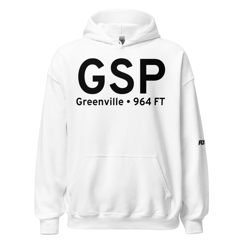 Greenville (KGSP) Airport Hoodie Sweatshirt 