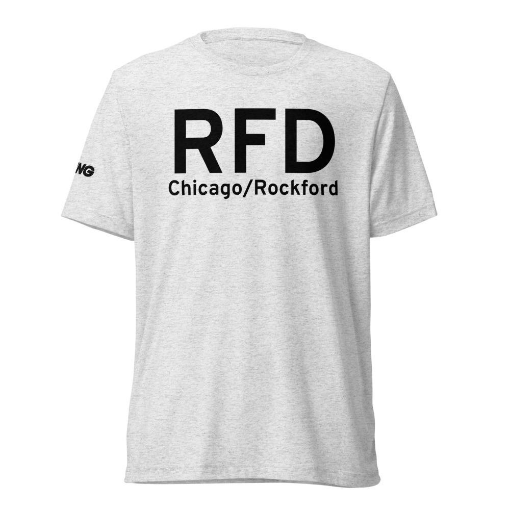 Chicago/Rockford (KRFD) Airport Tri-blend T-Shirt 