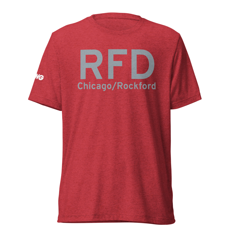Chicago/Rockford (KRFD) Airport Tri-blend T-Shirt 