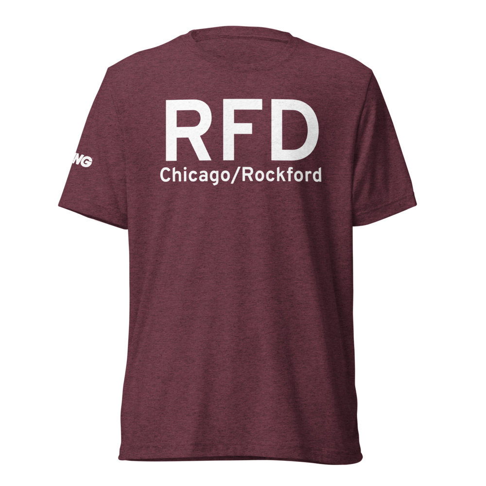 Chicago/Rockford (KRFD) Airport Tri-blend T-Shirt 