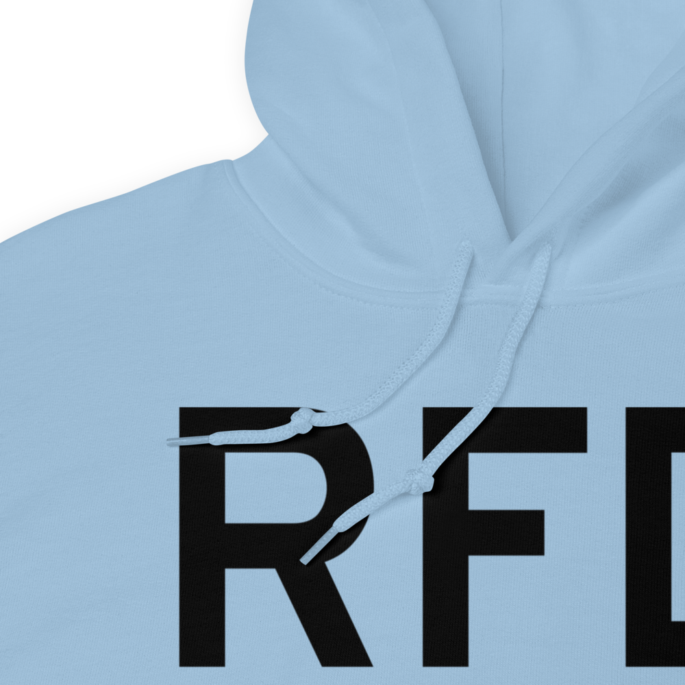 Chicago/Rockford (KRFD) Airport Hoodie Sweatshirt 