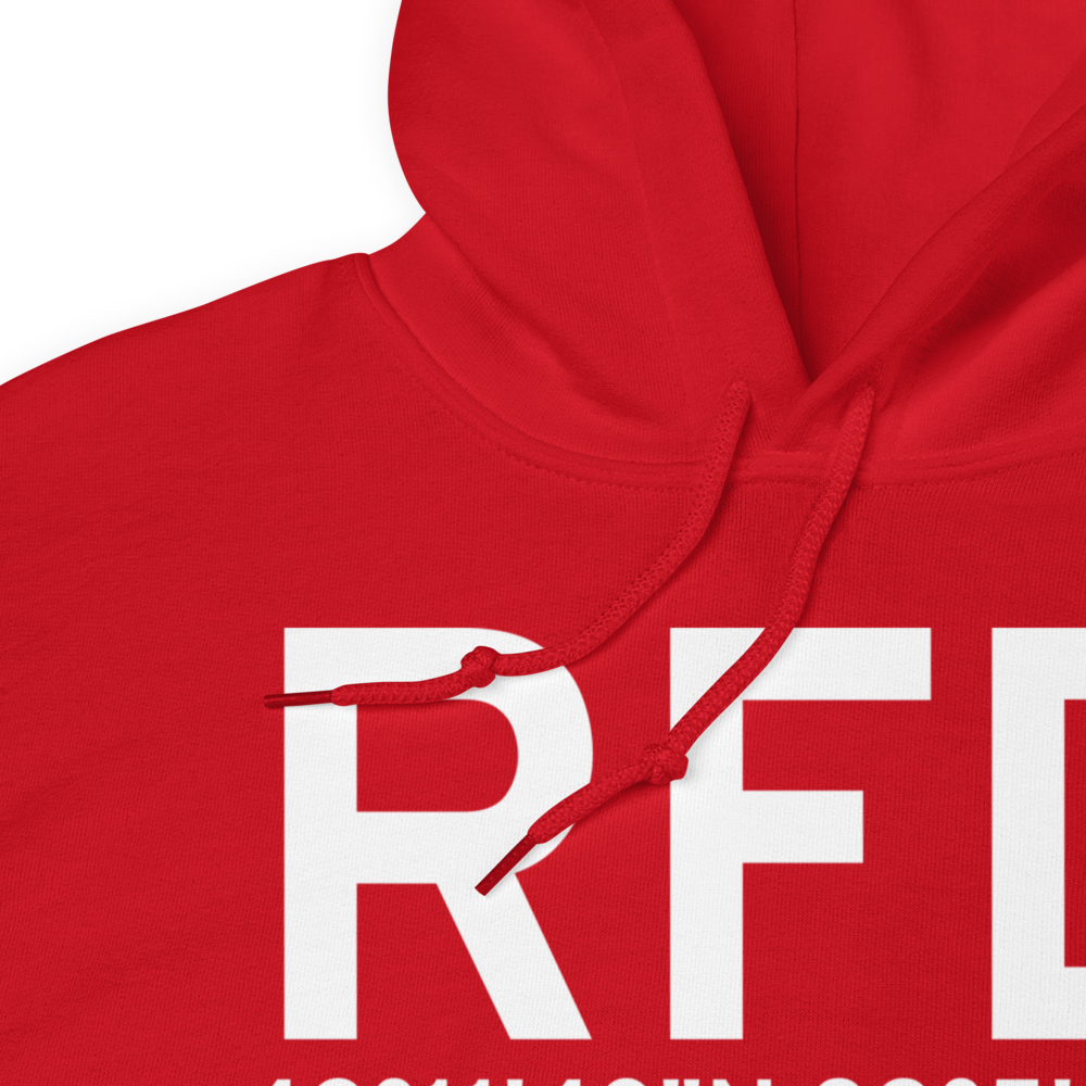 Chicago/Rockford (KRFD) Airport Hoodie Sweatshirt 