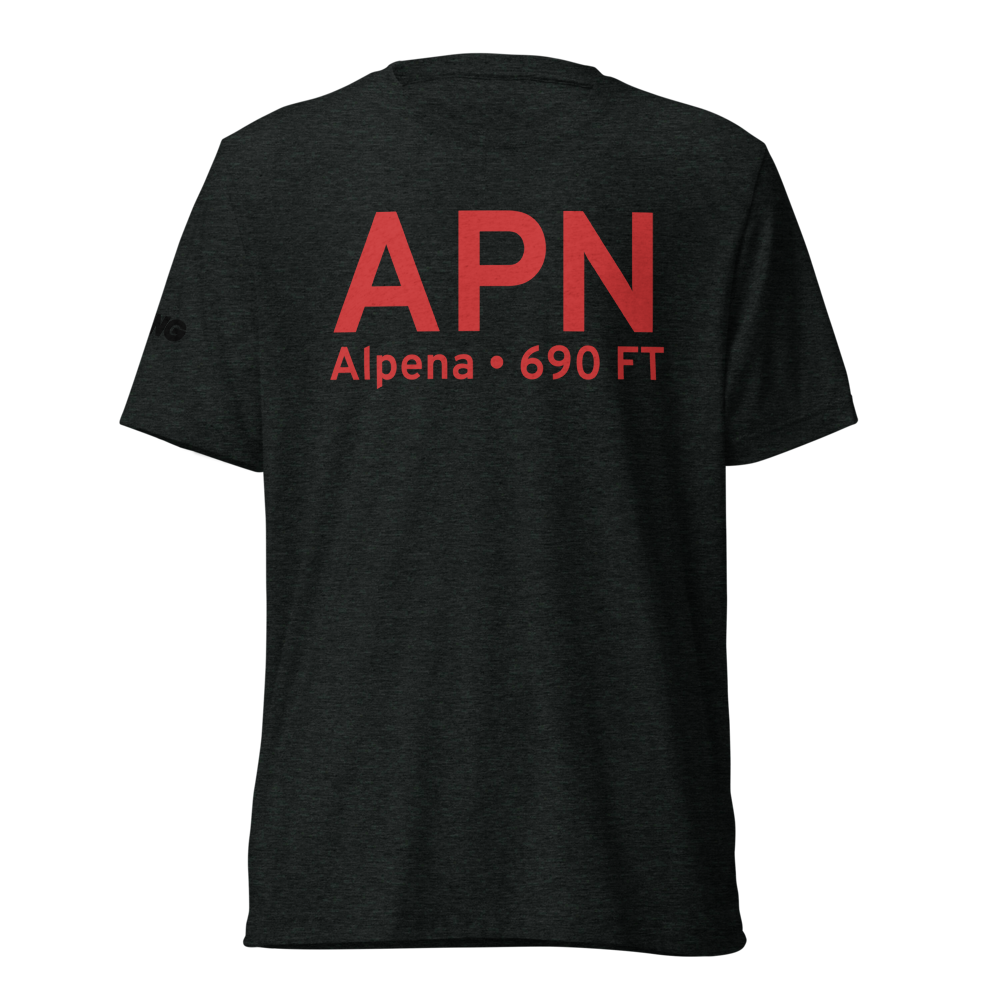 Alpena (KAPN) Airport Tri-blend T-Shirt 