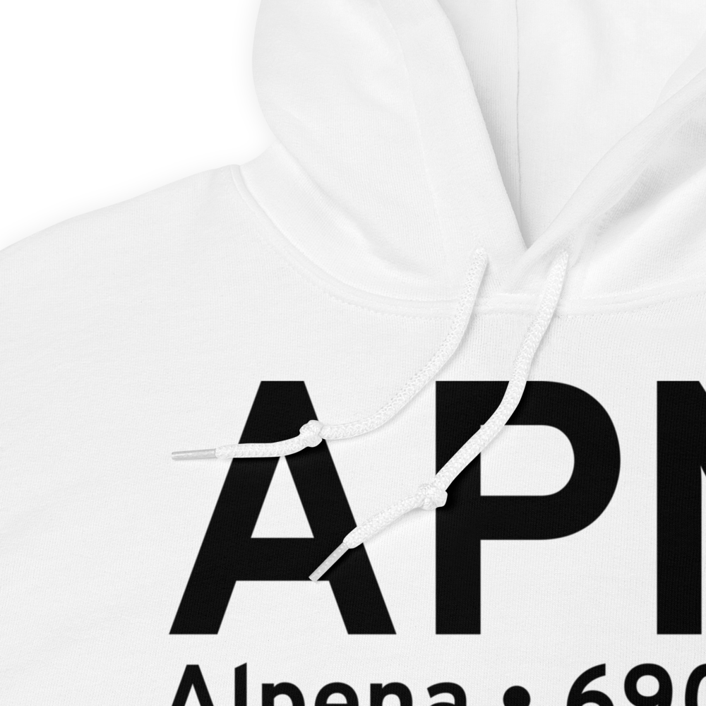 Alpena (KAPN) Airport Hoodie Sweatshirt 