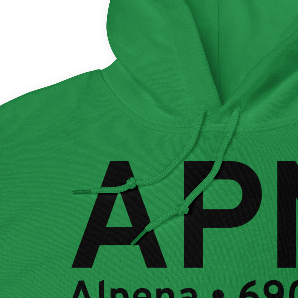 Alpena (KAPN) Airport Hoodie Sweatshirt 