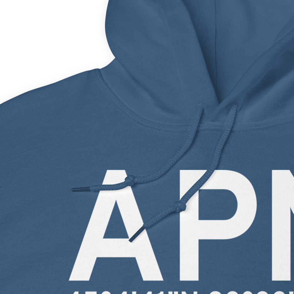 Alpena (KAPN) Airport Hoodie Sweatshirt 