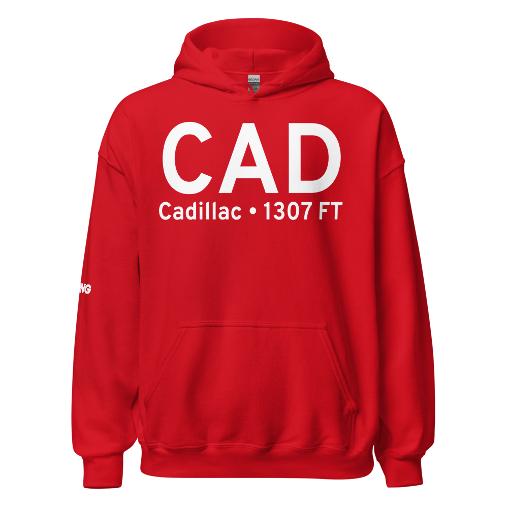 Cadillac (KCAD) Airport Hoodie Sweatshirt 