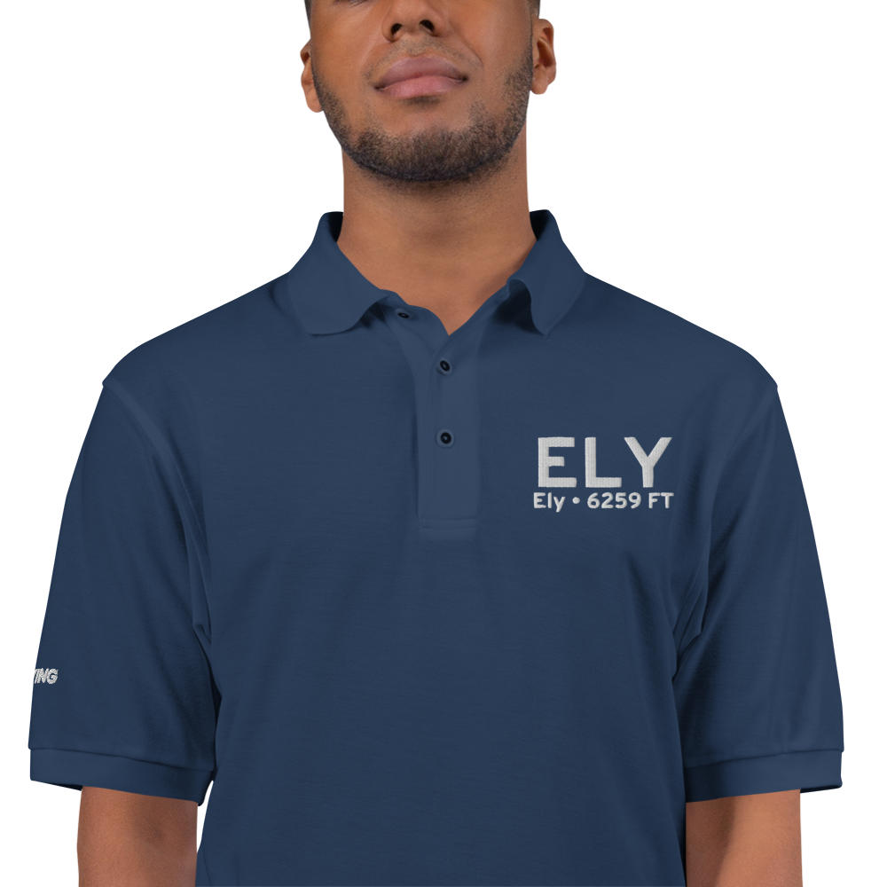Ely (KELY) Airport Port Authority Embroidered Polo Shirt 