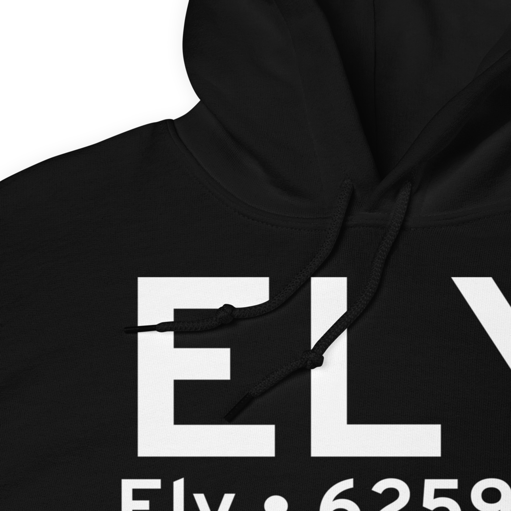 Ely (KELY) Airport Hoodie Sweatshirt 